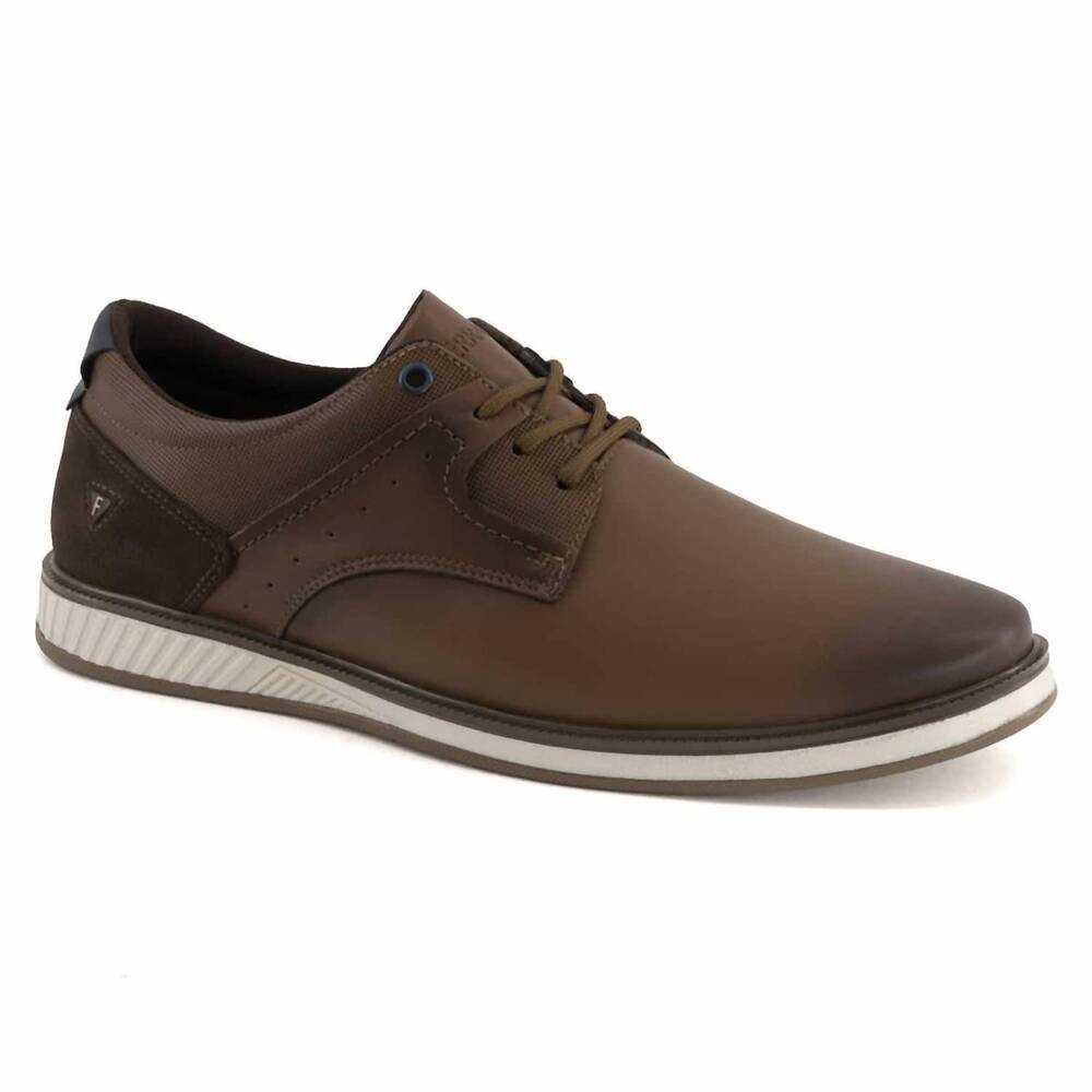 NEW FERRATO men's casual oxford shoes in brown